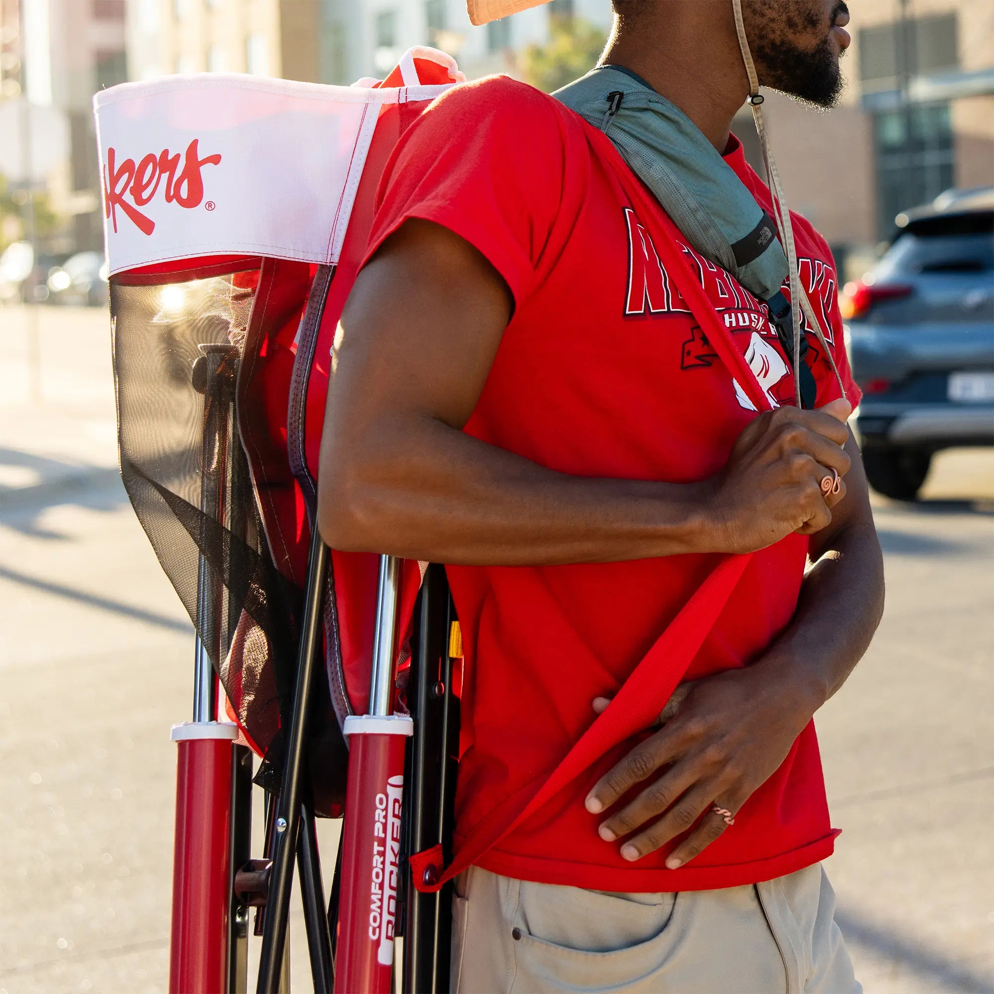 College Comfort Pro Rocker™ - Nebraska Cornhuskers